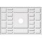 Ekena Millwork Beaux Architectural Grade PVC Ceiling Medallion, 24"W x 16"H x 3"ID x 8 1/4"C x 1"P, One-Piece CMP24X16BX-03000 - alternate 1